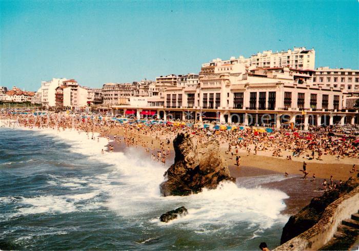 Biarritz Pyrenees Atlantiques La Grande Plage le Casino