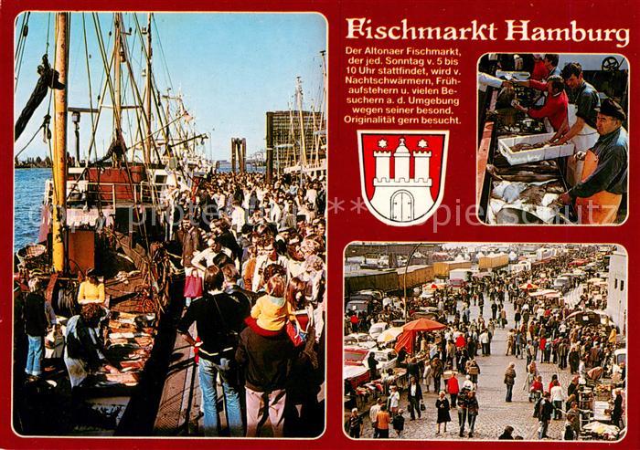 HAMBURG  CITY Fischmarkt Fischverkauf vom Kutter