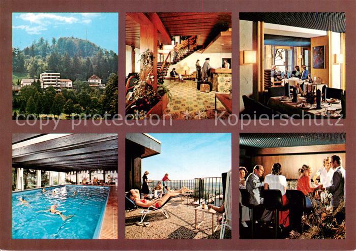 Bad Driburg Hotel Pension Neuhaus Gastraeume Hallenbad Terrasse