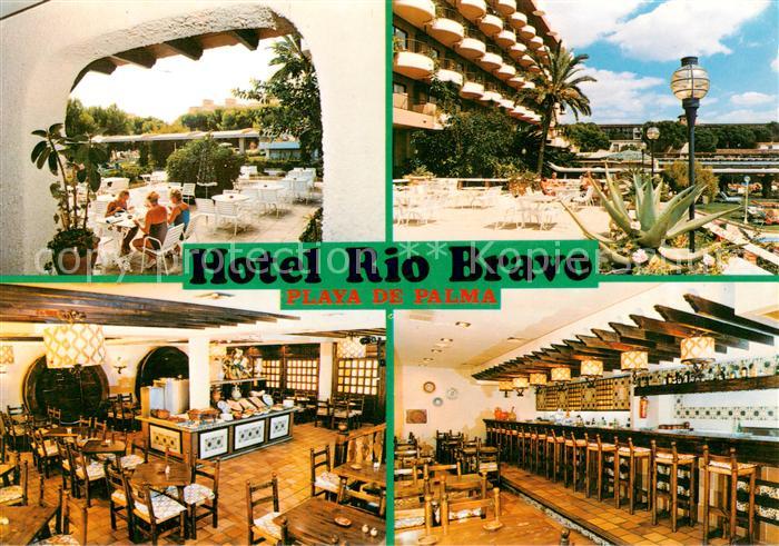 Playa de Palma Mallorca Hotel Rio Bravo Terrasse Gastraeume Bar