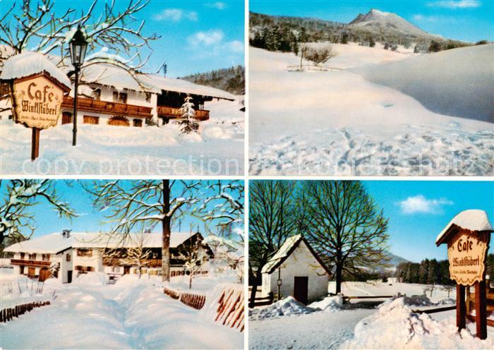 Winkl Cafe Winklstueberl Winterpanorama