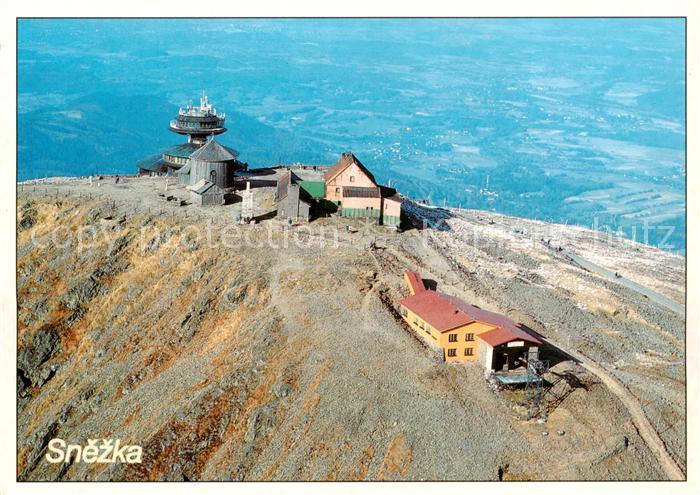 Snezka Schneekoppe CZ Fliegeraufnahme