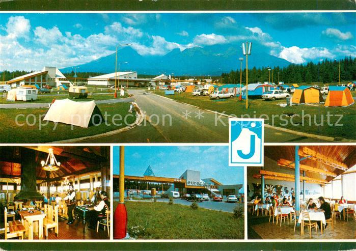 Vysoke Tatry SK Eurocamp v Tatranskej Lomnici Pohlad na areal Eurocampu v pozadi
