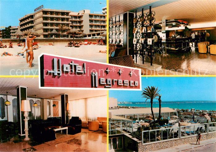 Playa de Palma Mallorca Hotel Negresco Foyer Halle Strand Terrasse