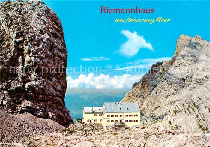 Riemannhaus 2177m Steinernes Meer AT mit Sommerstein und Breithorn