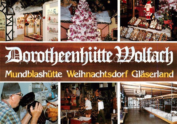 Wolfach Dorotheenhuette Wolfach Mundblashuette Weihnachtsdorf Glaeserland