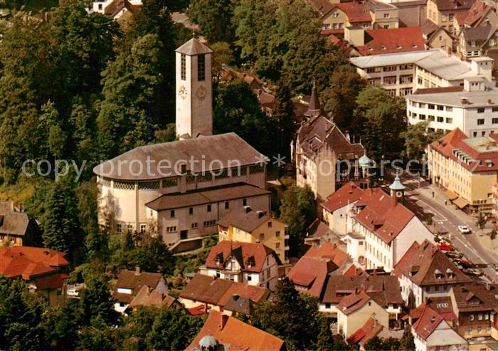 Triberg Stadtkirche St Clemens Maria Hofbauer Fliegeraufnahme