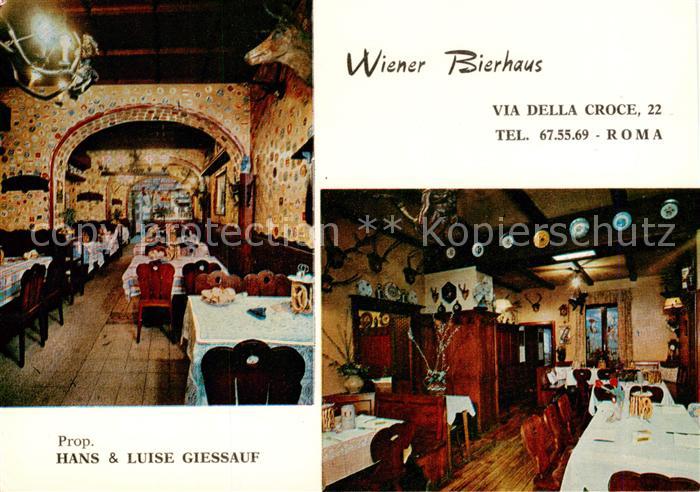 Roma  Rom IT Wiener Bierhaus Gastraeume
