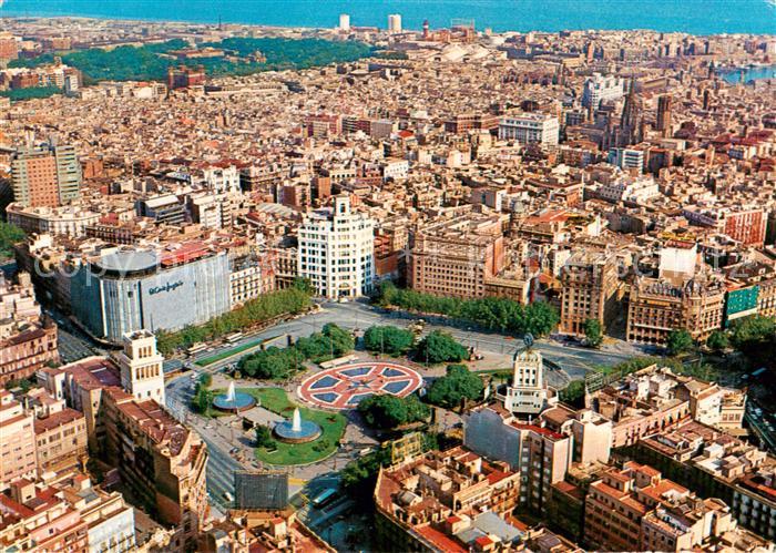 Barcelona Cataluna Fliegeraufnahme