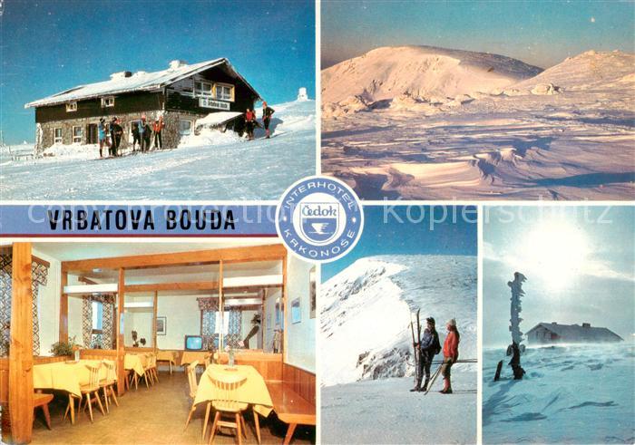 Vrbatova Bouda Krkonose CZ Interhotel Krkonose Gaststube Panorama Stimmungbild