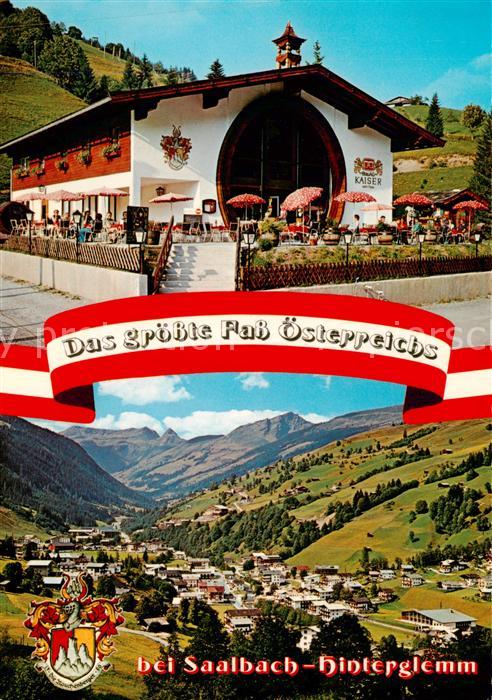Saalbach-Hinterglemm AT Saalbacher Fass Terrasse Panorama