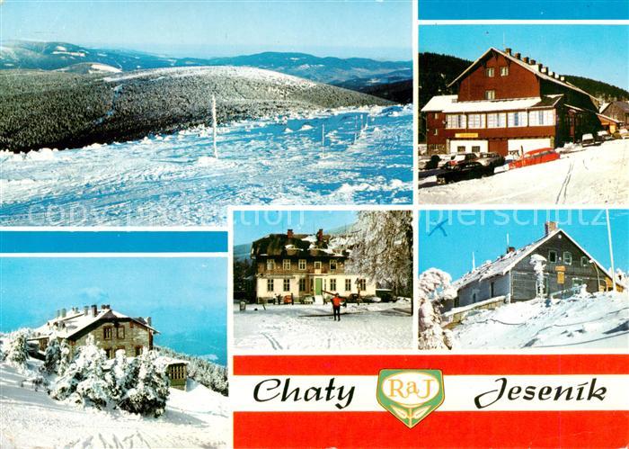 Jeseniky Freiwaldau CZ Celkovy pohled Chaty Cervenohorske sedlo Jiriho na Seraku