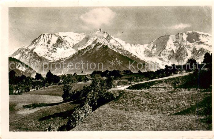 Saint Nicolas de Veroce Vue panoramique Chaîne du Mont Blanc