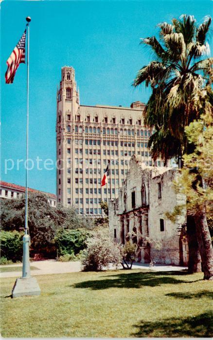 San Antonio Texas The Alamo with Medical Arts Building