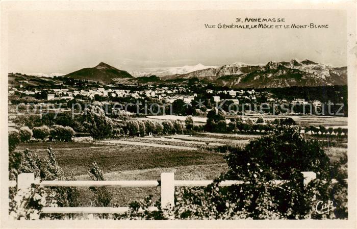 Annemasse 74 Haute-Savoie Vue generale Le Moele et le Mont Blanc