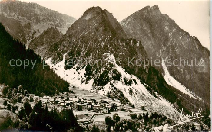 Pralognan-la-Vanoise 73 Savoie Village de la Croix et Pointe de Villeneuve