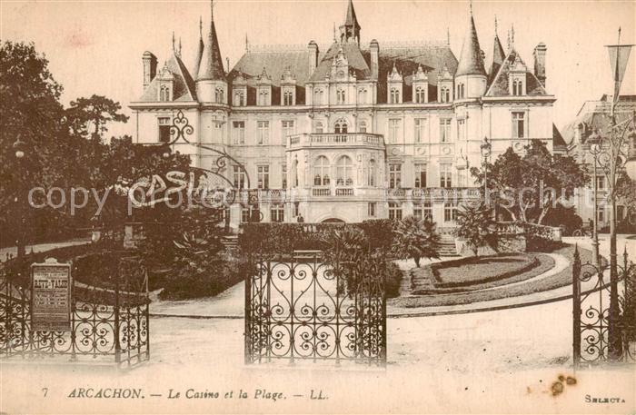 Arcachon 33 Gironde Le Casino et la Plage