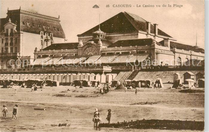 Cabourg 14 Calvados Le Casino vu de la Plage