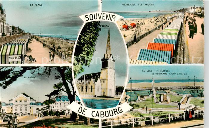 Cabourg 14 Calvados La Plage Promenade des Anglais Casino Golf Miniature Eglise