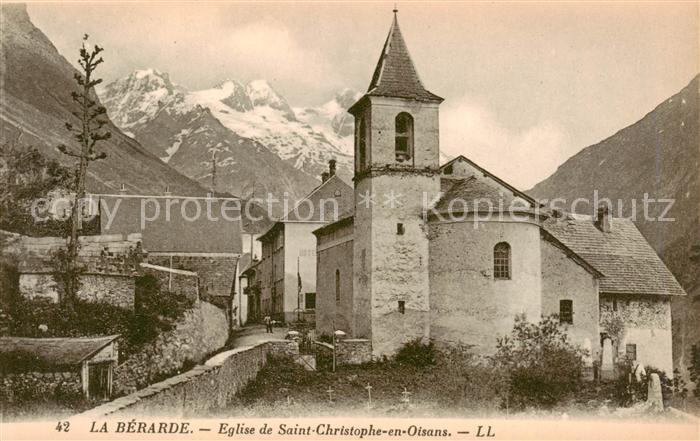 La Berarde 38 Isere Eglise de Saint Christophe en Oisans
