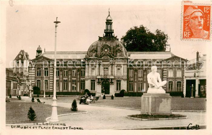 Louviers 27 Eure Le Musee et Place Ernest Thorel