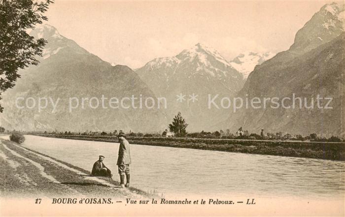 Bourg-d Oisans 38 Isere Vue sur la Romanche et le Pelvoux
