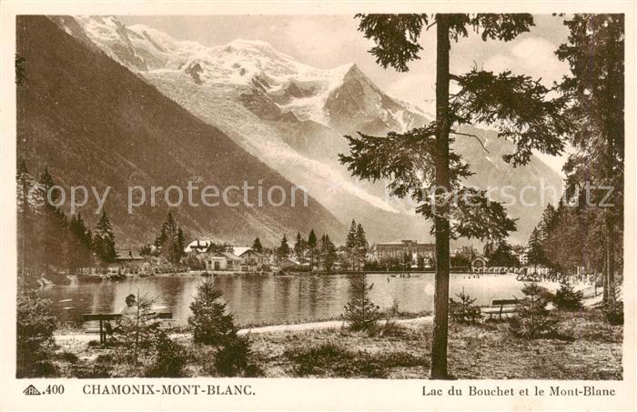 Chamonix 74 Haute-Savoie Lac du Bouchet et le Mont Blanc