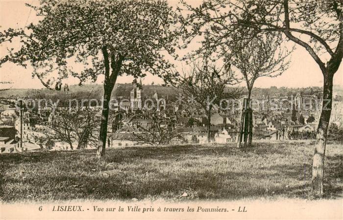 Lisieux 14 Vuesur la Ville pris a travers les Pommiers