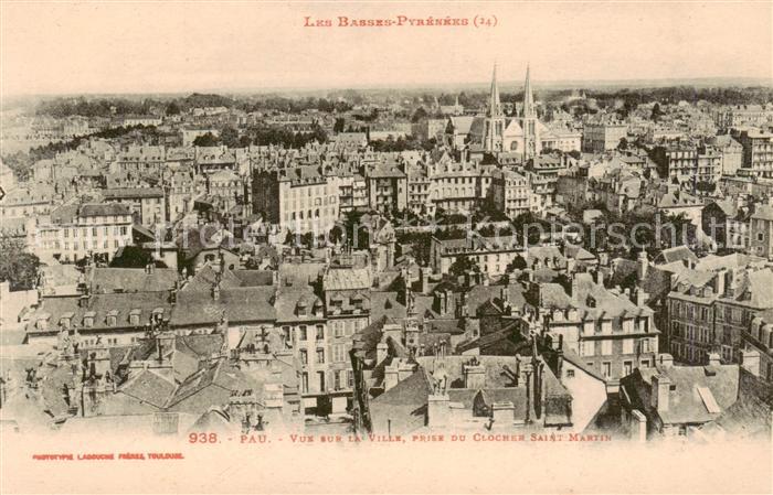 Pau 64 Vue sur la Ville prise du Clocher Saint Martin