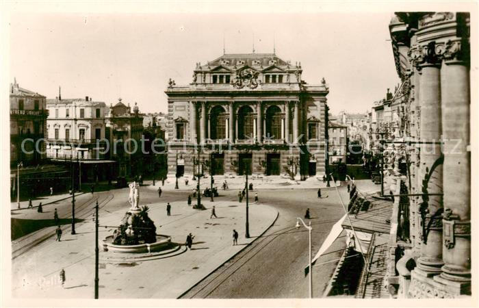 Montpellier Herault La Place de la Comedie
