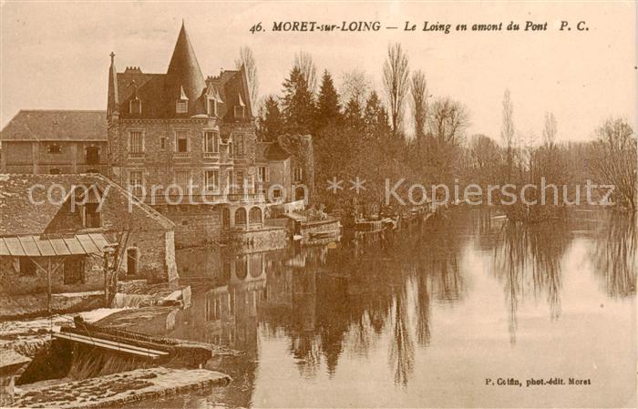 Moret-sur-Loing Le Loing en amont du pont
