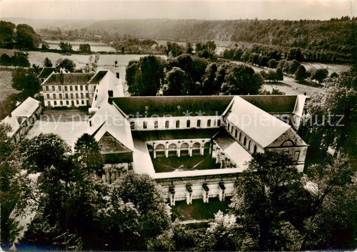 Le Bec-Hellouin Abbaye Notre Dame du Bec vue aérienne