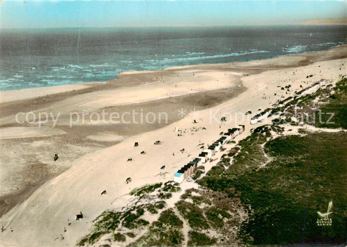 Franceville 14 Calvados La plage vue aérienne