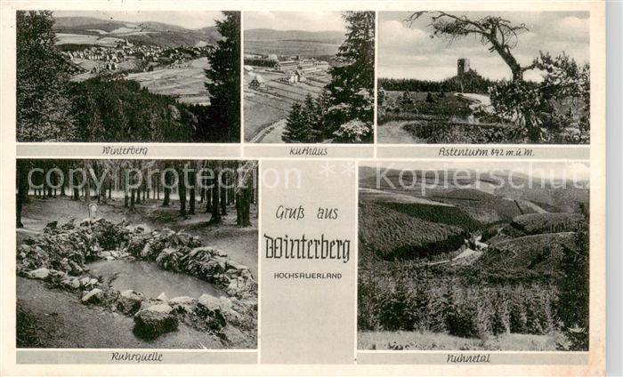 Winterberg Hochsauerland Panorama Kurhaus Astenturm Ruhrquelle Nuhnetal