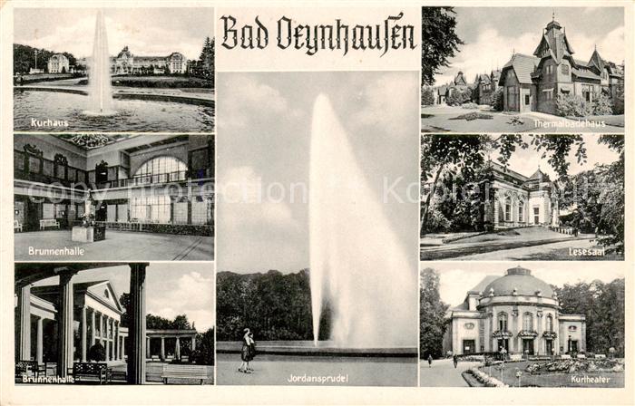 Bad Oeynhausen Kurhaus Brunnenhalle Thermalbadehaus Lesesaal Kurtheater Jordansp