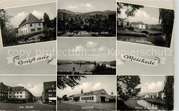 Meschede Haus Dortmund Panorama Ruhrbruecke Hennesee Am Markt Bahnhof Motiv an d