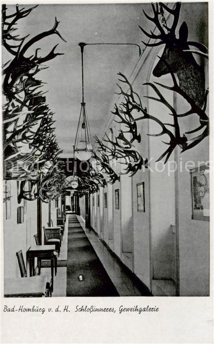 Bad Homburg Schlossinneres Geweihgalerie