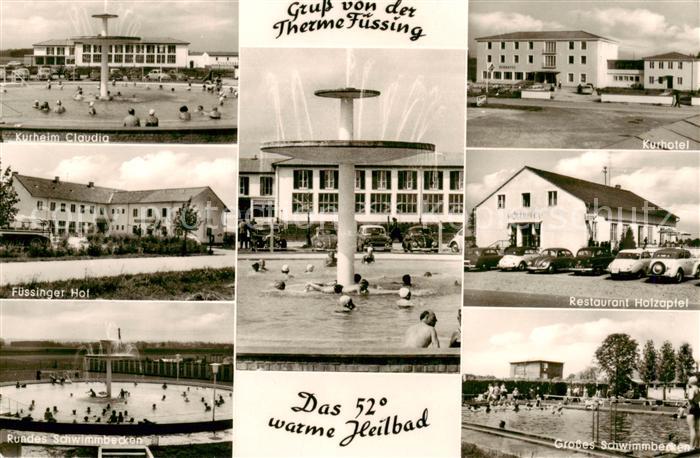 Bad Fuessing Kurheim Claudia Fuessinger Hof Rundes Schwimmbecken Kurhotel Restau