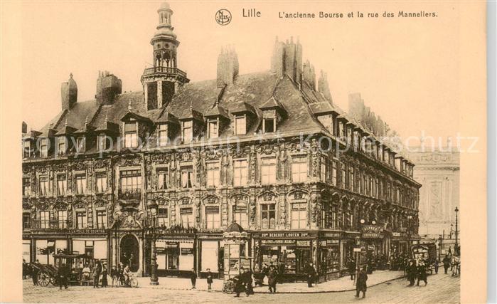 Lille 59 Ancienne Bourse et la rue des manneliers