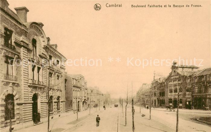 Cambrai 59 Nord Boulevard Faidherbe et la Banque de Fra