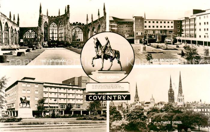 Coventry  UK The Cathedral New Broadgate Hotel Leofric Three Spires