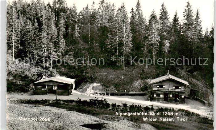 Ellmau Elmau Tirol AT Alpengasthuette Riedl Wilder Kaiser