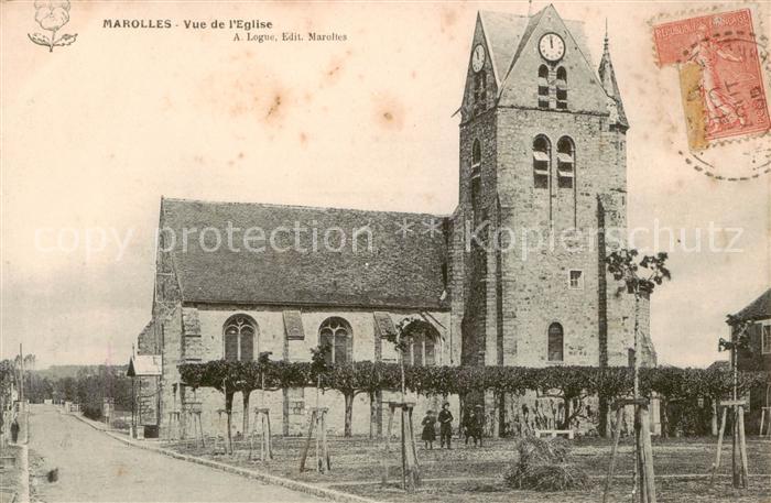 Marolles -sur-Seine 77 Seine-et-Marne Vue de l'Eglise