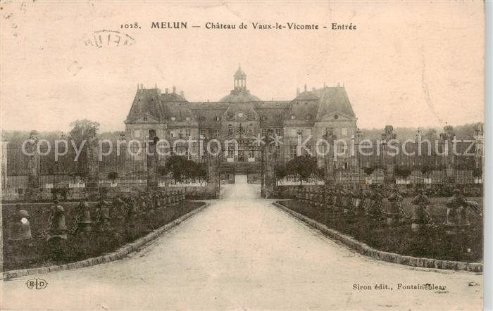 Melun 77 Chateau de Vaux le Vicomte Entree