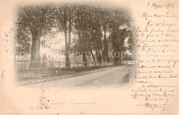 Bourron-Marlotte 77 Seine-et-Marne Le Route de la Gare