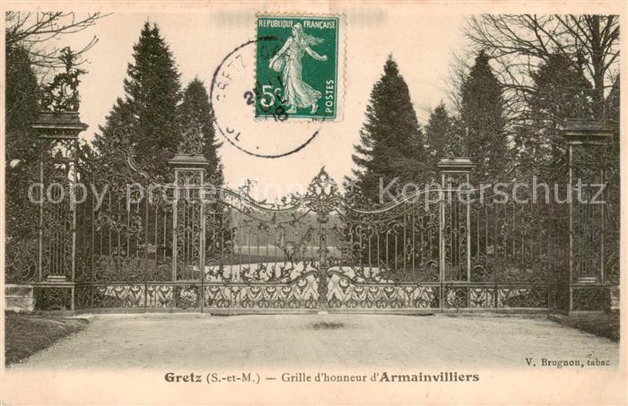 Gretz-Armainvilliers Grille d’honneur d_Armainvilliers