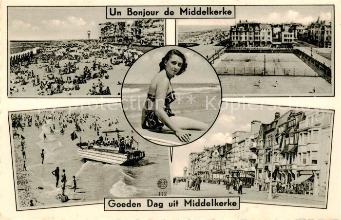 Middelkerke Belgie Strandpartien Promenade