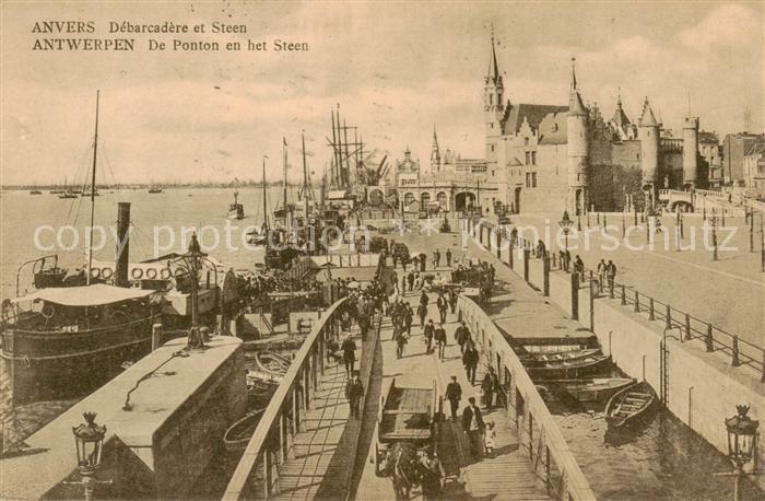Anvers Antwerpen Debarcadere et Steen
