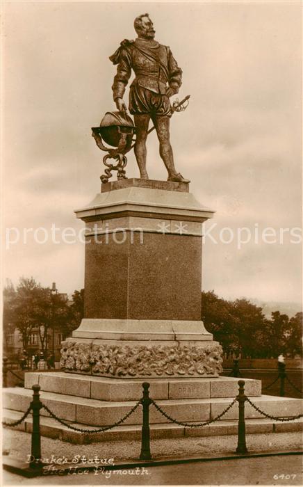 Plymouth  UK South West Drake’s Statue