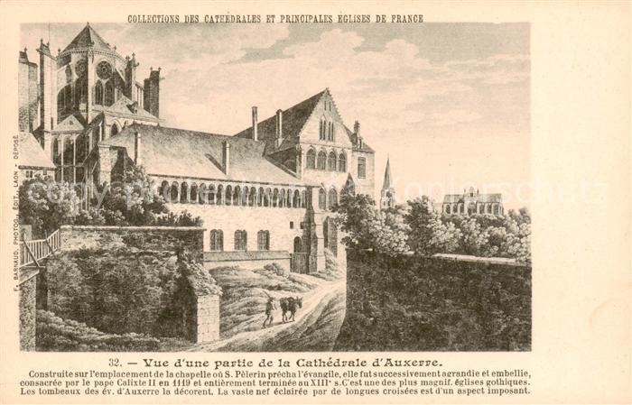 Auxerre 89 Yonne Vue d’une partie de la Cathedrale d Auxerre